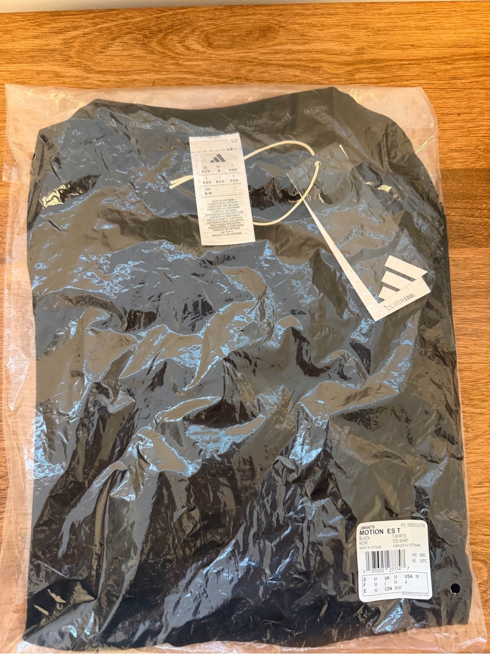 adidas Black Motion Essentials Crew T shirt
